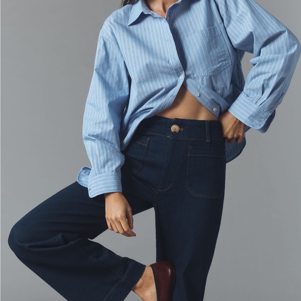 Maeve Colette, Dark Blue Jeans, full length
